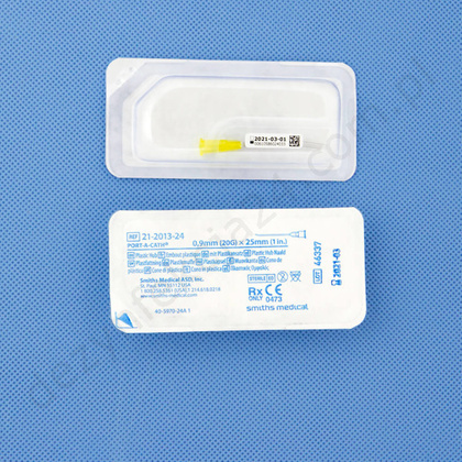 Igła do portu Port-A-Cath 20G/25 mm prosta, bez drenu, bez skrzydełek (1 szt.) - Smiths M.