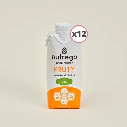 Nutrego FRUTY 12 x 330 ml o smaku jabłek 