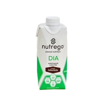 Nutrego DIA 12 x 330 ml o smaku czekoladowym - płynna dieta dla diabetyków
