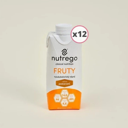 Nutrego FRUTY 12 x 330 ml o smaku pomarańczy