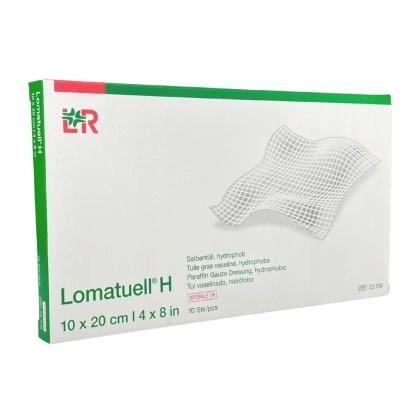 Lomatuell H 10 x 20 cm. opatrunek gazowy z parafiną (10 szt.)