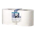 Czyściwo papierowe w rolce, 2-warstwowe, białe, 170 m, (2 rolki) W1 i W2 130062 - Tork
