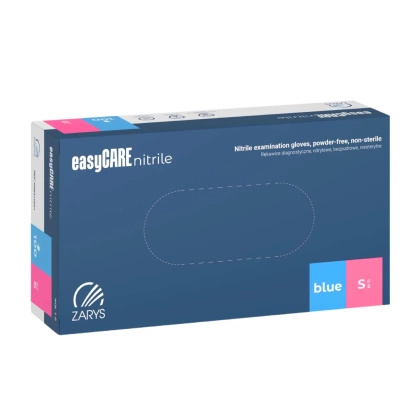 easyCARE rękawice nitrylowe bezpudrowe niebieskie (100 szt.)