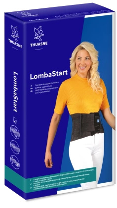 LombaStart pas lędźwiowy 21 cm, rozmiar 2 - czarny