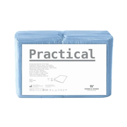 Podkłady składane Practical 33 x 48 cm (100 szt.) - Niebieskie