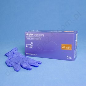 NITRYLEX BEFREE LONG - Rękawice nitrylowe bezpudrowe (100 szt.)