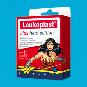 Plastry Leukoplast KIDS Hero Edition, Wonder Woman 6 cm x 1 m (1 szt.)