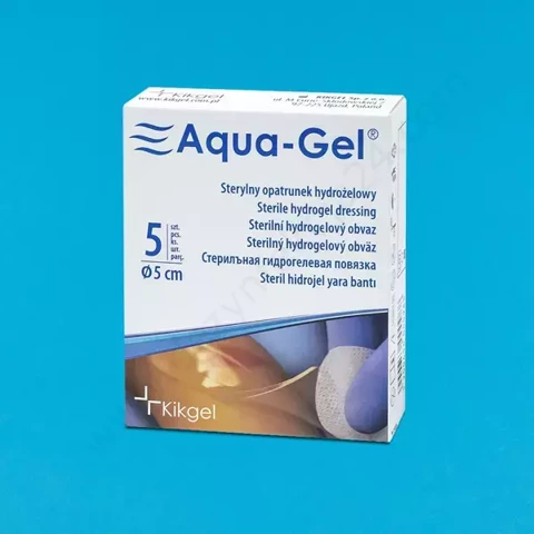 Aqua-gel opatrunek hydrożelowy śr. 5 cm (5 szt.)