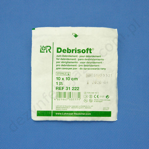 Debrisoft 10 x 10 cm opatrunek do opracowania ran ( 1 szt.) - L&R