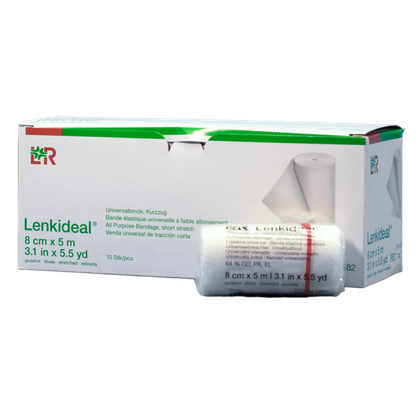 LENKIDEAL 8 cm. x 5 m. Opaska elastyczna z zapinką