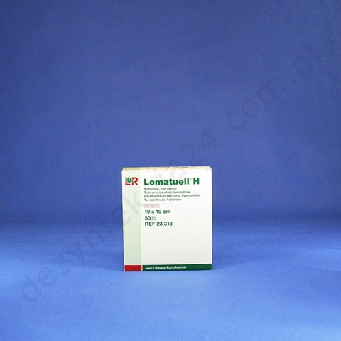 Lomatuell H 10 x 10 cm. Tiulowy opatrunek maściowy z parafiną (50 szt.)